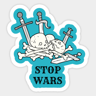 Stop Wars T Shirt Sticker